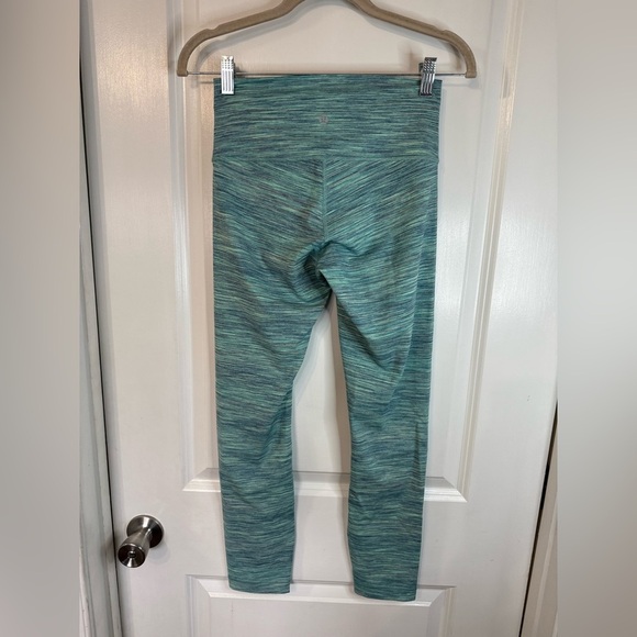 Lululemon Space Dye Camo Alberta Lake Fresh Teal Wunder High-Rise Leggings - Picture 2 of 4